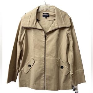 Jones New York Women's Beige Utility Jacket
